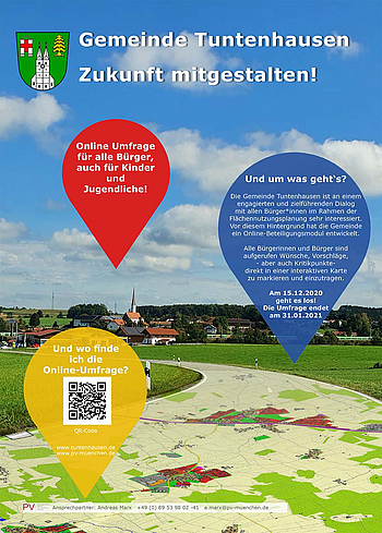 Online-Beteiligung in Gemeinde Tuntenhausen (Landkreis Rosenheim) startet © Planungsverband Äußerer Wirtschaftsraum München (PV)