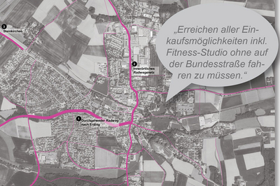 Fehlende Radwegeverbindungen in Taufkirchen (Vils)