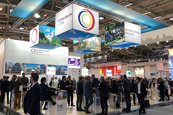 EMM-Gemeinschaftsstand auf Expo Real 2021 © Planungsverband Äußerer Wirtschaftsraum München (PV)