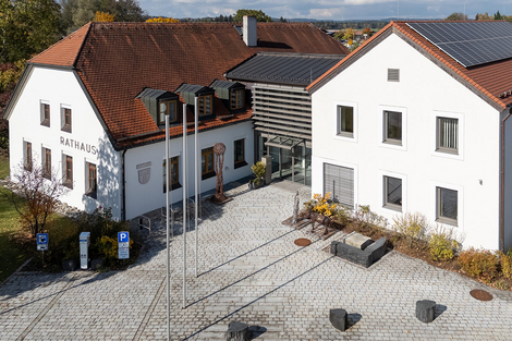 Luftaufnahme Rathaus