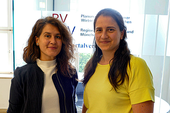 Cagla Kis (Bild links) und Mónika Harmat (Bild rechts) © Planungsverband Äußerer Wirtschaftsraum München (PV)