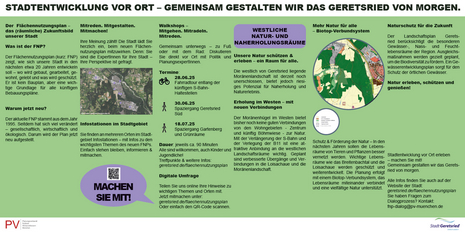 Banner mit Aufforderung zum Mitmachen mit Fokus auf Natur schützen und erleben