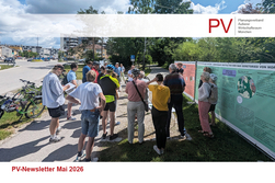 Titelbild Newsletter: Menschengruppe draußen