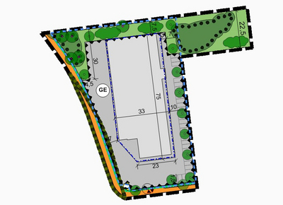 Digitalisierter Plan