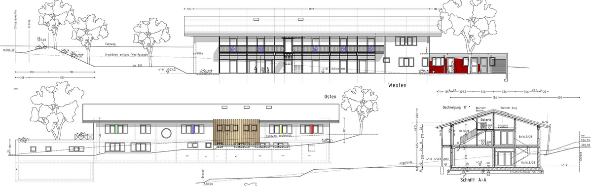 Ausschnitt aus Eingabeplanung Kindergarten Tuntenhausen