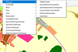 Ansicht auf einen FNP in QGIS mit XPlanungstool © Planungsverband Äußerer Wirtschaftsraum München (PV) 