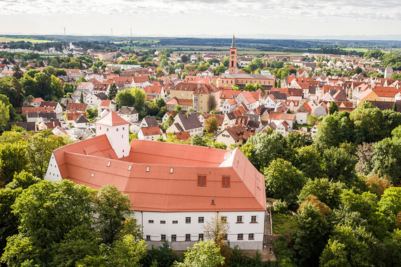 Blick über Stadt Friedberg