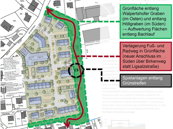 Konzept zur Bebauung „Am Hofanger“ in Hebertshausen © Planungsverband Äußerer Wirtschaftsraum München (PV)