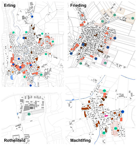 Untersuchung der Entwicklungsflächen in den vier Ortsteilen der Gemeinde Andechs © Planungsverband Äußerer Wirtschaftsraum München (PV)
