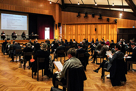 PV-Verbandsversammlung 2021 im Bürgerhaus der Gemeinde Karlsfeld (Landkreis Dachau) © Planungsverband Äußerer Wirtschaftsraum München (PV)